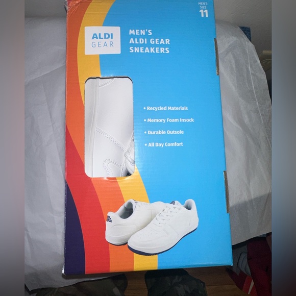 ALDI White Sneakers Size 10 - Picture 6 of 6